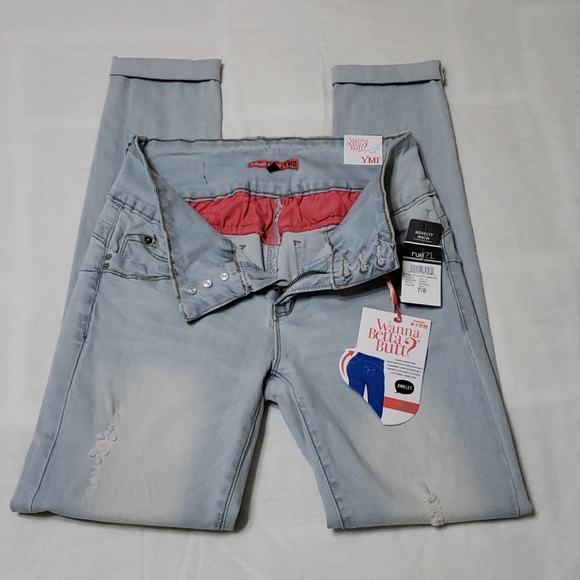 Rue21 YMI Girls Anklet Distressed Jeans - Picture 2 of 8